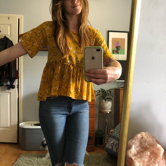 Floral Babydoll Blouse - Picture 6 of 6